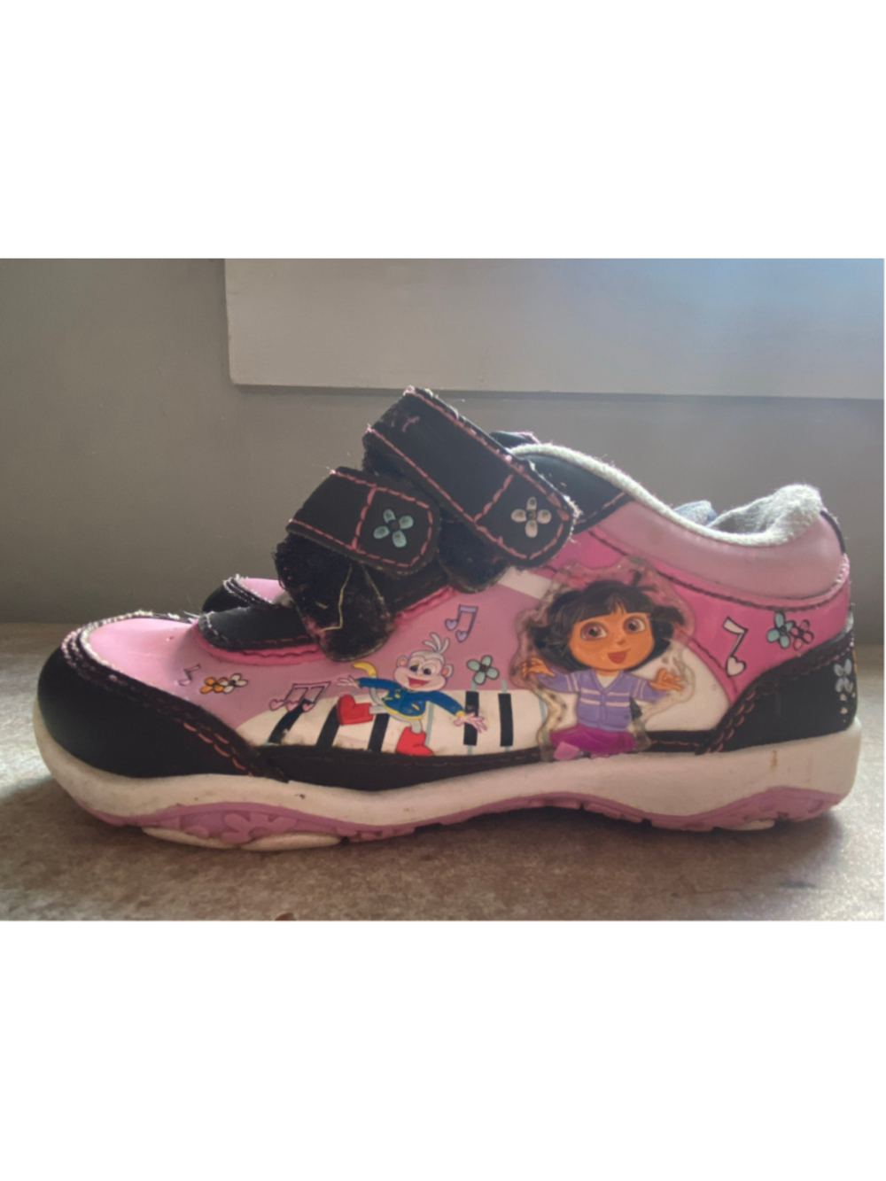 Vintage Dora the Explorer Boots Pink Sneakers Shoes Y2K 90 Nickelodeon Girls 10c